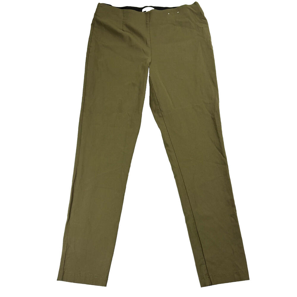 Calvin Klein Pants Womens 14 Olive Stretch Slim Casual Career Workwear OfficeBiz